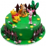 Торт с Винни, Пятачком и Тигрой №506