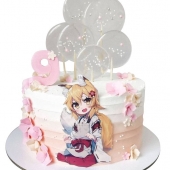 Торт с Аниме девушкой Сенко №2233