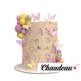 Торт с бабочками и шариками TBSH013557