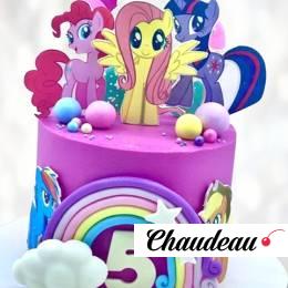 Торт розовый My Little Pony TRML013502 фото и оформление торта