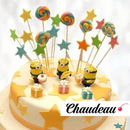 Торт Миньоны с леденцами TML00013510 фото и оформление торта