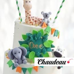 Торт многоярусный с животными TMZH0013526 фото и оформление торта