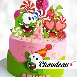 Торт с Ам Нямом на 4 года TAN40013529 фото и оформление торта