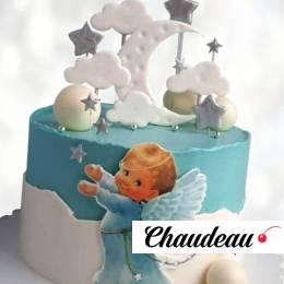 Торт ангелочек и облака TAO00013531 фото и оформление торта