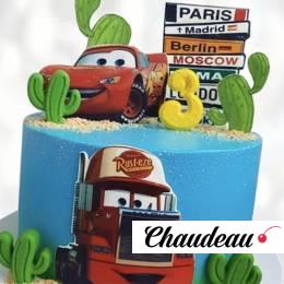 Торт Lightning McQueen и Mack TLMM013536 фото и оформление торта