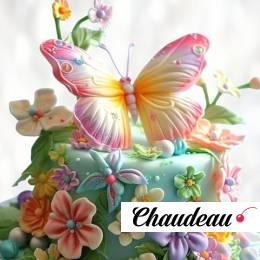 Торт с бабочками на 5 лет TB5L013550 фото и оформление торта