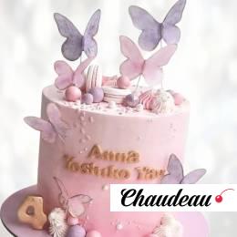 Торт бабочки и шарики на 6 лет TBSH0013553 фото и оформление торта