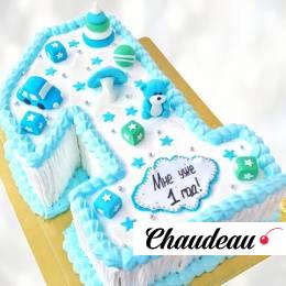 Торт первый день рождения TPDR013569 фото и оформление торта