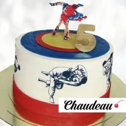 Торт с борцами на ковре TBK0013573 фото и оформление торта
