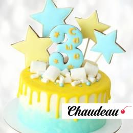 Торт с имбирными пряниками на 3 года TIP3013582 фото и оформление торта