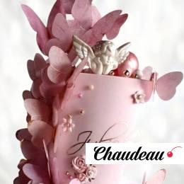 Торт с велосипедом и летними бабочками TVLB013583 фото и оформление торта