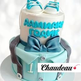 Торт с кедами и бабочкой на год TKBG013585 фото и оформление торта