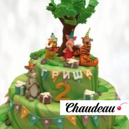 Торт Винни Пух и все-все-все TVPV013586 фото и оформление торта