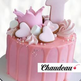 Торт золотая корона на годик TZKG013587 фото и оформление торта