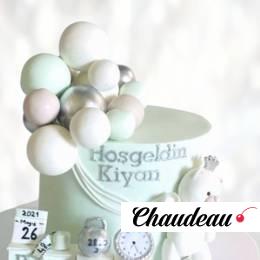 Торт с параметрами рождения для девочки TPRD013592 фото и оформление торта