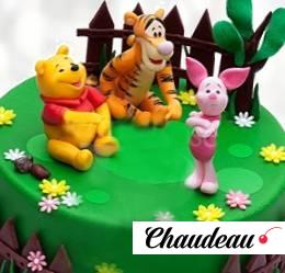 Торт лесная компания: Винни, Тигра и Пятачок TLKV013593 фото и оформление торта