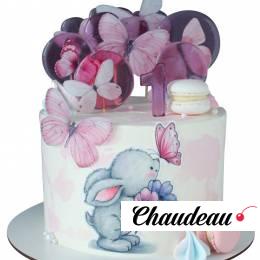 Торт На 1 годик с зайкой №1950 Торт На 1 годик с зайкой №1950