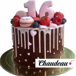 Торт на 16 лет с фруктами №1703