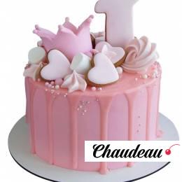 Торт На годик с короной №1675 Торт На годик с короной №1675