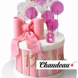 Торт с бантом на день рождения №1884