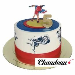 Торт с борцами на день рождения №2765