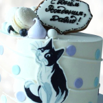 Торт день рождения с котом TDRK013625 фото и оформление торта