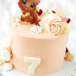 Торт кошка с цифрой возраста TKCV013630 фото и оформление торта