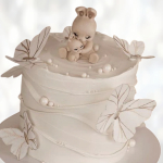 Торт бабочки на крестины TBK0013632 фото и оформление торта