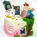 Торт Белый Кролик Алиса в стране чудес TBKA013640 фото и оформление торта