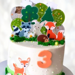 Торт лесные звери TLZ0013646 фото и оформление торта