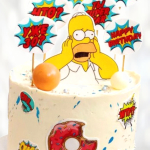 Торт Гомер Симпсон TGS0013651 фото и оформление торта