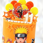 Торт день рождения в стиле Наруто TDRS013661 фото и оформление торта