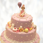 Торт девочка с зайчонком TDZ00013684 фото и оформление торта