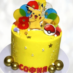 Торт Pokemon Пикачу на 8 лет TPP8013694 фото и оформление торта