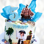 Торт корабль морских пиратов TKMP013696 фото и оформление торта