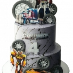 Торт Оптимус Прайм и Бамблби №2387