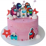 Торт с героями Among us №2118