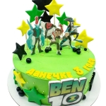 Торт с героями Бен Тен №1739