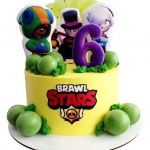 Торт с героями Brawl Stars №2083