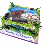 Торт с героями м/ф Райя и последний дракон  №2293