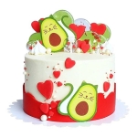 Торт с котиками-авокадо №2661