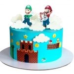 Торт с Марио и Луиджи №2149
