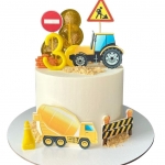 Торт с машинкой и трактором №1875
