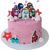 Торт с героями Among us №2118