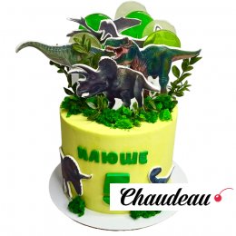 Торт с двумя динозаврами TDD0013663