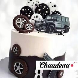 Торт Гелендваген и пистолет TGP00013608 фото и оформление торта