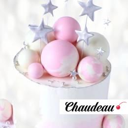 Торт звезды и шары на годик TZSH013614 фото и оформление торта