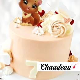 Торт кошка с цифрой возраста TKCV013630 фото и оформление торта