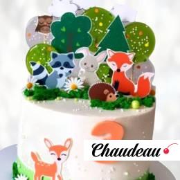 Торт лесные звери TLZ0013646 фото и оформление торта