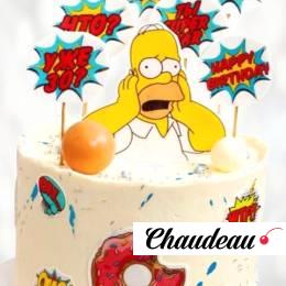 Торт Гомер Симпсон TGS0013651 фото и оформление торта